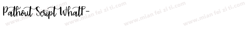 Pathout Script WhatF字体转换
